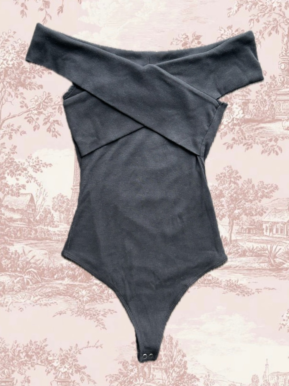 Abercrombie & Fitch Black Off-Shoulder
Crossover Bodysuit